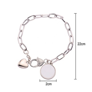 อินสตาแกรมใหม่ขายดีงานหัตถกรรมโลหะงานประดิษฐ์ทำมือโลโก้ทรงกลมกำไลข้อมือย้อนยุคพิมพ์ซับลิเมชัน - Product Image 3