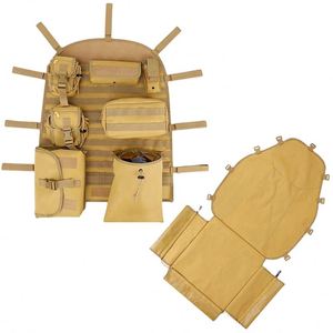 Muestra Gratis, Funda de Asiento de Coche con Múltiples Bolsillos Estilo Molle, la Mejor Protección Impermeable Contra Suciedad, Barro y Arañazos, Protección Delantera y Trasera - Product Image 1