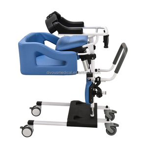 Prodotti sanitari vendita calda ospedale Eldery regolabile in altezza a trasferimento elettrico staccabile manuale ascensore wc sedia - Product Image 6