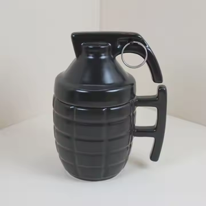Wholesale Novelty 3D Porcelain <b>Ceramic</b> Cups Grenade Travel <b>Mug</b> Bomb Coffee <b>Mugs</b> <b>Ceramic</b> <b>Mug</b> for Tea Coffee With Lid - Product Image 6