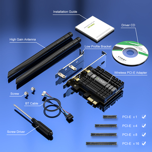 อะแดปเตอร์ EDUP 5400Mbps ความเร็วสูง รุ่นทดลองใช้ Band <span class=keywords><strong>AX210</strong></span> <span class=keywords><strong>Wifi</strong></span> 6E การ์ดเชื่อมต่อ PCIE <span class=keywords><strong>Wifi</strong></span> สำหรับคอมพิวเตอร์ตั้งโต๊ะ - Product Image 5