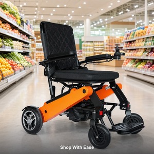 Sedia a Rotelle Elettrica Facile da Usare, Pieghevole, Certificata CE per Anziani, Assistenza Domiciliare e Viaggi Casual all'Aperto - Product Image 2