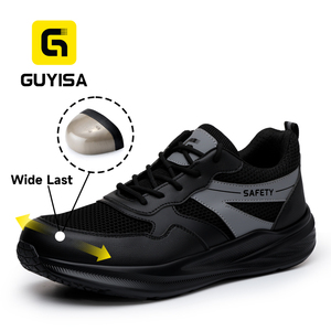 <span class=keywords><strong>Zapatos</strong></span> de Seguridad GUYISA con Puntera de Acero, Antiaplastamiento y Antipinchazos, <span class=keywords><strong>Zapatos</strong></span> de Seguridad de <span class=keywords><strong>Trabajo</strong></span> de Nuevo Estilo para <span class=keywords><strong>Hombre</strong></span> con Puntera Ancha - Product Image 1