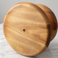 Plateau de service personnalisé à 2 niveaux, support à gâteau, plateau à fruits en bois, présentoir à desserts, support de service pour les fêtes, décoration de table de mariage