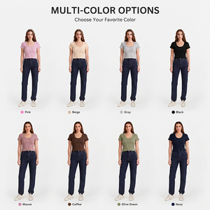 เสื้อยืดครอปคอกว้าง แขนสั้น ทรงเข้ารูป สีพื้น ผ้าฝ้ายนุ่ม สวมใส่สบายทุกวัน เหมาะสำหรับใส่ลำลอง  BSCI OEM - Product Image 3