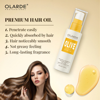 Vente directe d'usine, huile d'olive biologique nourrissante, hydratante, revitalisante, spray capillaire pour réparer les cheveux abîmés