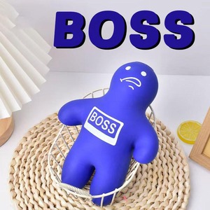 Blue Extra Large TPR Boss Character TPR Soft Rubber Flour <b>Squeeze</b> Toy Stress Relief <b>Ball</b> TPR <b>Squeeze</b> <b>Ball</b> - Product Image 1