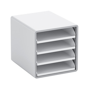 Wholesale <strong>Plastic</strong> Modern Desktop <strong>Storage</strong> Rack Open Multi-layer File Organizer Office Desk <strong>Drawer</strong> Type A4 Document Cabinet - Product Image 6
