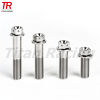 Gr5 Titanium Race Spec Boulon Hex Bride Vis Percées TC4 Boulon à Bride Tête Hexagonale pour Moto
