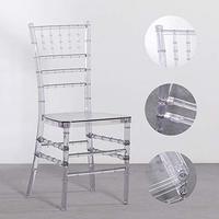Chaises Chiavari transparentes empilables, faciles à transporter, démontables, pour fêtes, mariages, banquets, hôtels, événements