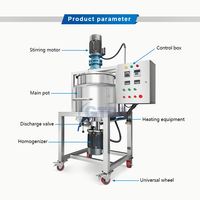 Harga Pabrik Langsung GTOP Mesin Pencampur Hand Sanitizer, Mixer Homogenisasi, Pembuat Sabun Kimia, Sampo, dan Cairan Cuci Piring