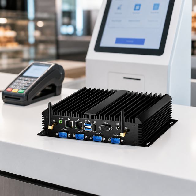 Fanless Industrial Mini PC DDR3 RAM Slots Industrial PC Embedded Computer Intel Core I5 Dual LAN 6 COM for Automation Control
