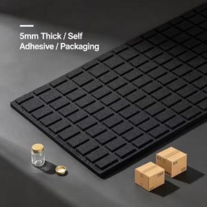 Wear Resistant 5mm Thick Black Self Adhesive EVA Pad,impact Proof Liner for <b>Logistics</b> <b>Packaging</b> and Fragile Item Full protection - Product Image 1