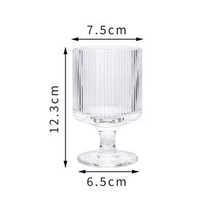 Bicchiere da <span class=keywords><strong>calice</strong></span> con piedini in vetro di design cervo <span class=keywords><strong>e</strong></span> bicchiere da vino a righe - Product Image 6