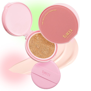 TAM BEAUTY JELLY SKIN CUSHION 04 ALMOND MOUSSE Base de Maquillaje en Cojín KBeauty, Tono Beige Cálido, Textura Cremosa, Acabado Mate Suave, 12g, Para Todo Tipo de Piel - Product Image 4