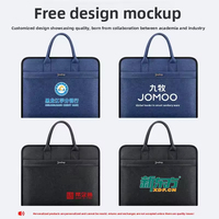 Sac à documents multifonctionnel en tissu Oxford avec fermeture éclair, mallette imperméable, sacs de conférence pour le bureau, sac pour ordinateur portable d'affaires