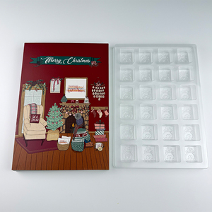 Boîte de <span class=keywords><strong>calendrier</strong></span> de l'<span class=keywords><strong>avent</strong></span> personnalisée vide pour enfants, jouets, emballage cadeau pour cire fondante - Product Image 6