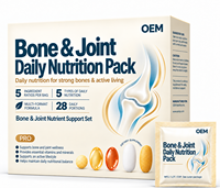 Pack Nutrition Quotidienne pour Articulations et Os, Marque Privée, Calcium, Vitamine D3, K2, Collagène, Glucosamine, Formule Personnalisée OEM ODM
