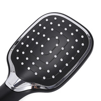 Pommeau de douche rectangulaire noir mat avec filetage universel G1/2, économie d'eau, sortie unique pour salle de bain et toilettes