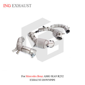 Ing hệ thống ống xả downpipe cho Mercedes Benz Amg SL63 R232 với lá chắn nhiệt tự động hiệu suất phụ tùng ống xả phụ kiện xe hơi - Product Image 5