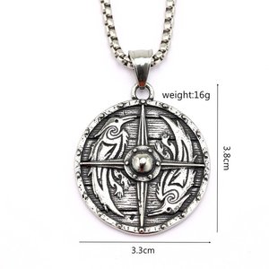 Yunnique-collar con colgante unisex de acero inoxidable, diseño de runas vikingas, regalo, joyería, accesorio de moda - Product Image 5