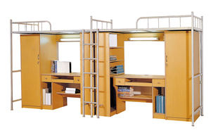 <span class=keywords><strong>Camas</strong></span> Literas para Dormitorios Escolares a Precio Económico al por Mayor, Cama Alta de Metal para Estudiantes <span class=keywords><strong>con</strong></span> <span class=keywords><strong>Escritorio</strong></span> - Product Image 2