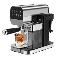 Cafetera Espresso Anbolife de 20 Bares con Tanque de Leche, Control Táctil IMD, Preparación en Frío y Caliente, Carcasa Completamente Metálica, OEM