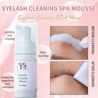 Mousse nettoyante pour cils : Mousse riche et crémeuse pour le contrôle du sébum et l'élimination des taches ; un produit indispensable pour nettoyer les extensions de cils.