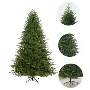 Artificial Christmas <b>Tree</b> Foldable Standing Base <b>LED</b> <b>Lights</b> Warm White Indoor/Outdoor Use for Home Living Room Hotel Lobby - Product Image 3