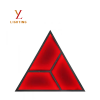 Lumière LED triangulaire à film souple AC 220V 30W RGB pleine couleur, effet personnalisé, contrôle DMX512 pour discothèque - Température de fonctionnement de -40 à 80°C