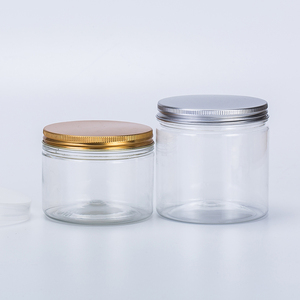 Kích Thước Khác Nhau 50Ml 100Ml 150Ml 200Ml 250Ml 300Ml 350Ml 400Ml 450Ml 500Ml Rỗng Pet Rõ Ràng Pet Jar Với Nhôm Nhựa Vít Nắp - Product Image 4