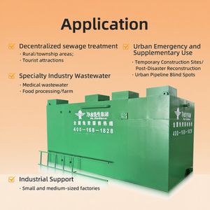 80000L เหล็กกล้าคาร์บอนบำบัดน้ำเสียแบบขึ้นและลงสำหรับสภาพแวดล้อมในชนบท - Product Image 4