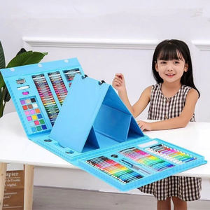 Neues 208-teiliges Zeichenset Kunstbedarf-Set Zeichenstift-Set für Aquarellkünstler Zeichenbedarf - Product Image 4