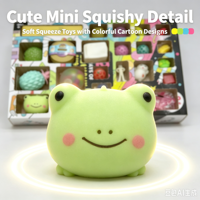 Calendrier de l'Avent 24 Jours : Jouet Surprise Squishy, Slime Beurre Doux à Presser, Boîte Mystère Sensorielle Anti-Stress, Cadeaux pour Enfants