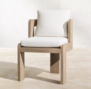 Modern Teak Wood Outdoor Furniture Set Dining <b>Tables</b> and Chairs for Patio - Product Image 3