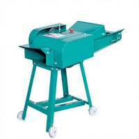 Petit hachoir à foin domestique biphasé 220V pour bétail (bovins, ovins, équins) et porcs - Compatible matériaux secs/humides