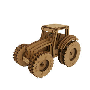Kit de modèle de puzzle en bois 3D à faire soi-même, kit artisanal, puzzle de tracteur-nouveau modèle de voiture - Product Image 3