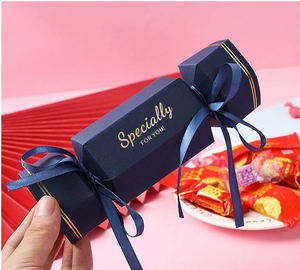 고급 캔디 모양 웨딩 캔디 쿠키 초콜릿 상자 핫 세일 파티 축제를위한 리본과 사탕 선물 종이 상자 - Product Image 2