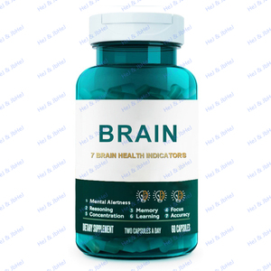 Cápsulas de suplemento cerebral nootrópico OEM compatible con el estado de alerta mental y la memoria, complejo de fosfatidilserina, vitaminas B6 B12 para adultos - Product Image 1