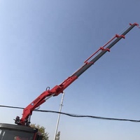 Grue montée sur camion mobile en Chine camion à flèche plié à bras hydraulique de 12 tonnes à vendre