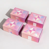 Boîte à courrier pliable de luxe en carton ondulé, écologique, haut de gamme, avec logo personnalisé et revêtement UV, pour emballages cadeaux