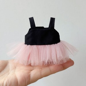 Conjunto de Vestido Tutú Rosa para Muñeca de 10-15 cm, Traje de Bailarina con Top Negro y Accesorios para Niñas, Juguete de Moda - Product Image 4