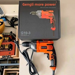 Herramientas Profesionales de Alta Potencia al por Mayor, Mini Taladro Manual de 220V, Diámetro de Perforación de 10mm, Portátil, para Uso en Construcción - Product Image 1