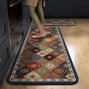 Vintage Kitchen Mat Diatomaceous Earth Carpet Easy Clean Dirt-Resistant <strong>Water</strong> &amp; Oil Absorbent Non-Slip Cushioned Soft <strong>Wholesale</strong> - Product Image 2
