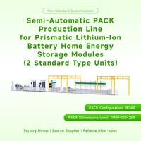 Mesin Standar 2 Unit Semi-otomatis 220V/380V Dimensi Dapat Disesuaikan Baterai Lithium Prismatik Lini Perakitan Penyimpanan Energi Rumah Tangga