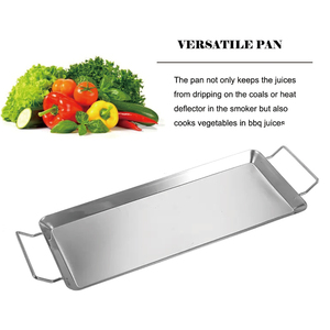 Estante para pollo 2026, parrilla para barbacoa, soporte plegable <span class=keywords><strong>de</strong></span> acero inoxidable para <span class=keywords><strong>baquetas</strong></span>, soporte para asador con bandeja <span class=keywords><strong>de</strong></span> goteo - Product Image 3