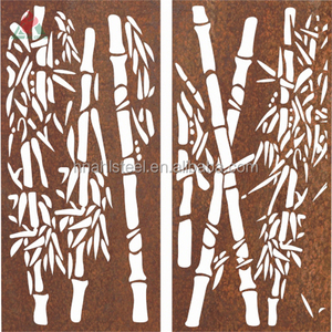 Écran décoratif d'extérieur de jardin en acier, 55 cm, en tissu, décoratif - Product Image 3