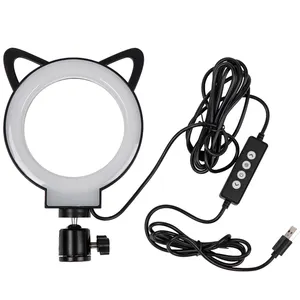 Fotopro Photo Studio Accessories Ring Lights Live Streaming Stand Photographic Lighting 2 In 1 Selfie Ring Led Light
