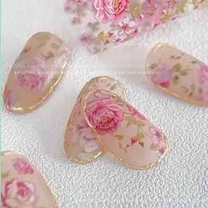 1Pc 100cm Flower Nail Foils for <b>Transfer</b> Paper Floral <b>Stickers</b> Rose Nails Wraps Tulip Nail Art Decorations - Product Image 3