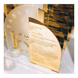 Signe de numéros de <span class=keywords><strong>table</strong></span> en acrylique Signe de numéro de siège transparent Fournitures de fête et de vacances Fournitures de décoration de carte de <span class=keywords><strong>table</strong></span> en acrylique de <span class=keywords><strong>mariage</strong></span> - Product Image 4